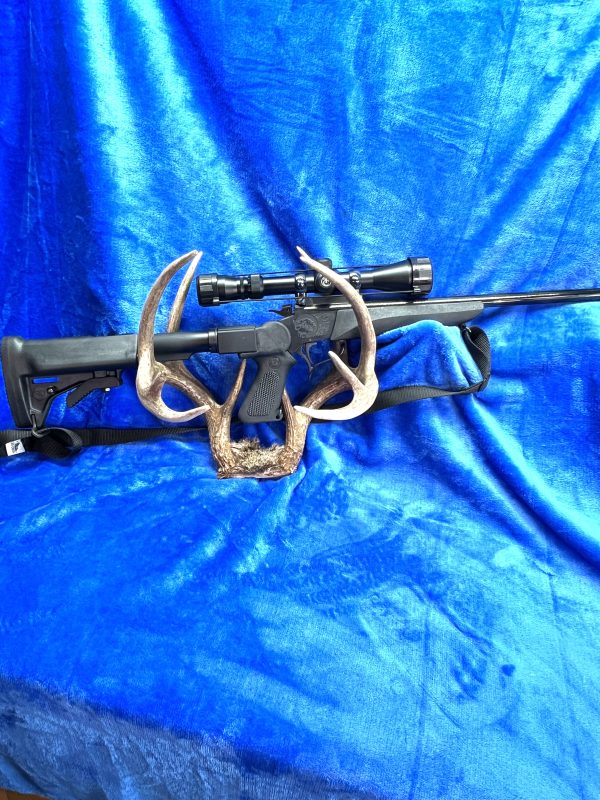 Thompson Center Arms Contender Carbine with Scope, collapsible stock and sling