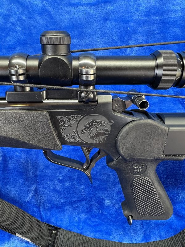 Thompson Center Arms Contender Carbine .223 REM with adjustable M4 Stock, scope and sling.