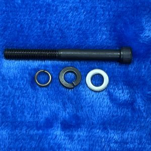 3″ Thompson Contender Pistol Grip Bolt (Black) with Flat and Lock Washers.