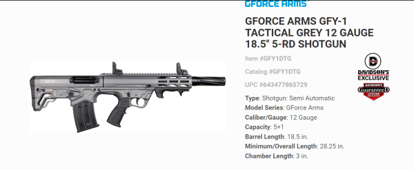 GFORCE ARMS