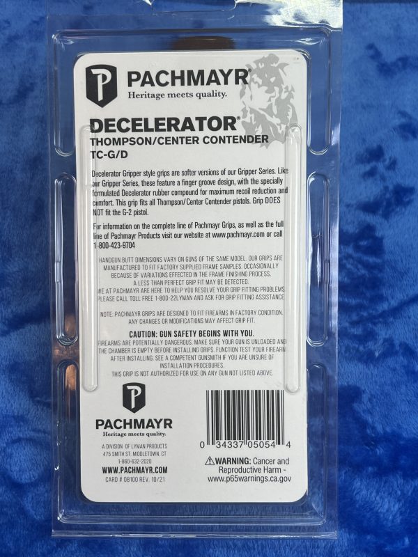 Back of Pachmayr Package