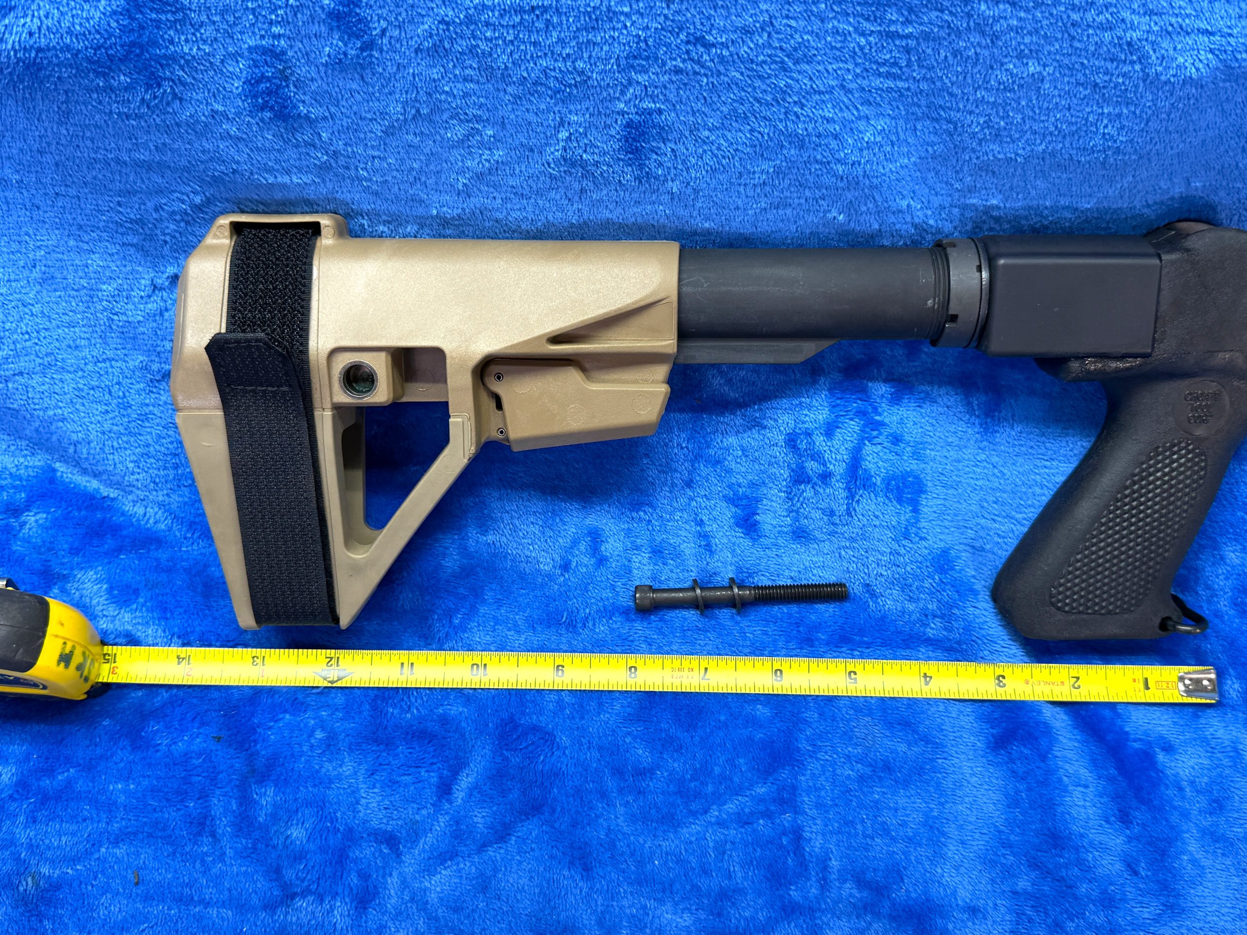 M4 adjustable stock with measurement of 13.75 inches